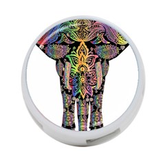 Prismatic Floral Pattern Elephant 4-port Usb Hub (two Sides)  by Nexatart