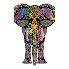 Prismatic Floral Pattern Elephant Shower Curtain 48  X 72  (small)  by Nexatart