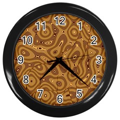 Giraffe Remixed Wall Clocks (black) by Nexatart