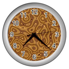 Giraffe Remixed Wall Clocks (silver)  by Nexatart