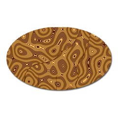 Giraffe Remixed Oval Magnet by Nexatart