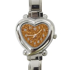 Giraffe Remixed Heart Italian Charm Watch by Nexatart