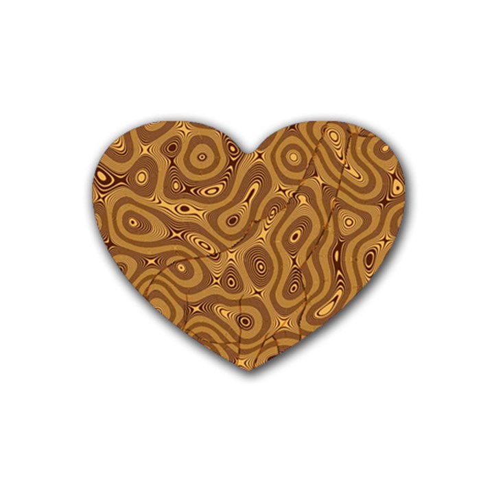 Giraffe Remixed Rubber Coaster (Heart) 