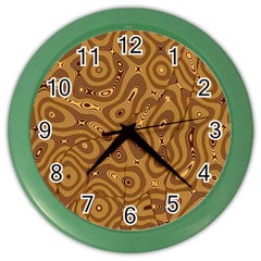 Giraffe Remixed Color Wall Clocks by Nexatart