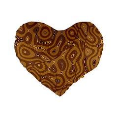 Giraffe Remixed Standard 16  Premium Heart Shape Cushions by Nexatart