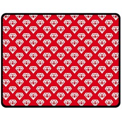 Diamond Pattern Double Sided Fleece Blanket (medium)  by Nexatart