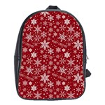 Merry Christmas Pattern School Bags (XL)  Front