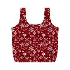 Merry Christmas Pattern Full Print Recycle Bags (m)  by Nexatart