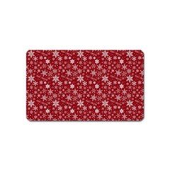 Merry Christmas Pattern Magnet (name Card) by Nexatart