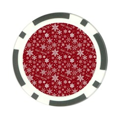 Merry Christmas Pattern Poker Chip Card Guard by Nexatart