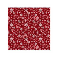 Merry Christmas Pattern Small Satin Scarf (square) by Nexatart