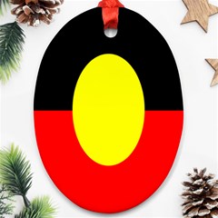 Flag Of Australian Aborigines Ornament (oval) by Nexatart