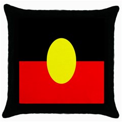 Flag Of Australian Aborigines Throw Pillow Case (black) by Nexatart