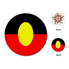 Flag Of Australian Aborigines Playing Cards (round)  by Nexatart