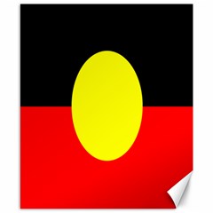 Flag Of Australian Aborigines Canvas 8  X 10  by Nexatart