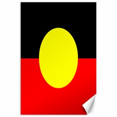 Flag Of Australian Aborigines Canvas 24  X 36  by Nexatart