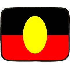 Flag Of Australian Aborigines Double Sided Fleece Blanket (mini)  by Nexatart