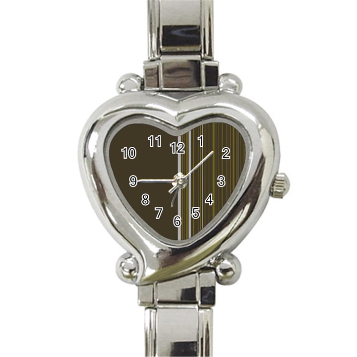 Lines Heart Italian Charm Watch