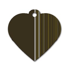 Lines Dog Tag Heart (one Side) by ValentinaDesign