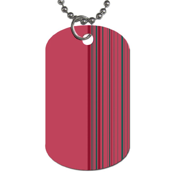 Lines Dog Tag (One Side)