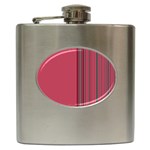 Lines Hip Flask (6 oz) Front