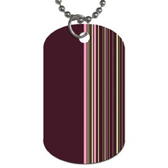 Lines Dog Tag (one Side) by ValentinaDesign