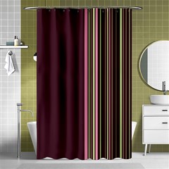 Lines Shower Curtain 48  X 72  (small)  by ValentinaDesign