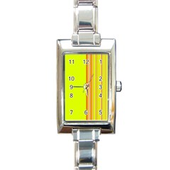 Lines Rectangle Italian Charm Watch by ValentinaDesign