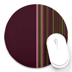 Lines Round Mousepads by ValentinaDesign