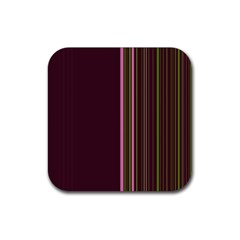 Lines Rubber Coaster (square)  by ValentinaDesign