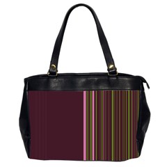 Lines Office Handbags (2 Sides)  by ValentinaDesign