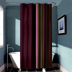 Lines Shower Curtain 36  X 72  (stall)  by ValentinaDesign