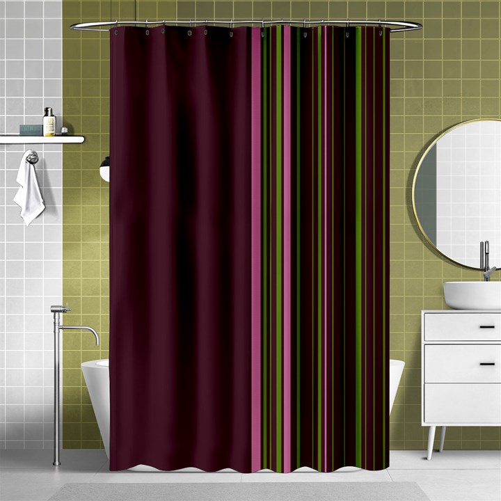 Lines Shower Curtain 48  x 72  (Small) 