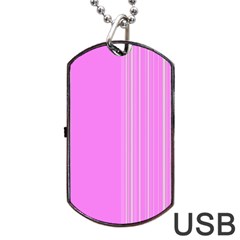 Lines Dog Tag Usb Flash (one Side) by ValentinaDesign