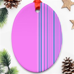 Lines Oval Ornament (two Sides) by ValentinaDesign