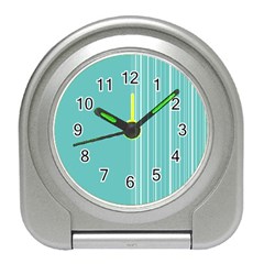 Lines Travel Alarm Clocks by ValentinaDesign