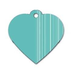 Lines Dog Tag Heart (one Side) by ValentinaDesign