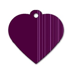 Lines Dog Tag Heart (two Sides) by ValentinaDesign