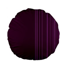 Lines Standard 15  Premium Flano Round Cushions by ValentinaDesign