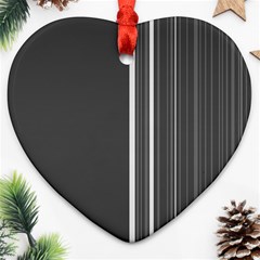 Lines Heart Ornament (two Sides) by ValentinaDesign