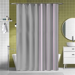 Lines Shower Curtain 48  X 72  (small)  by ValentinaDesign