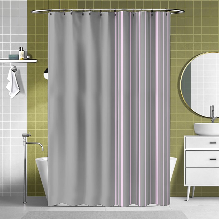 Lines Shower Curtain 48  x 72  (Small) 