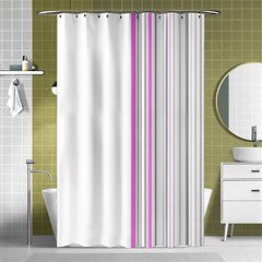 Lines Shower Curtain 48  X 72  (small)  by ValentinaDesign