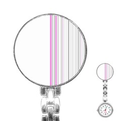 Lines Stainless Steel Nurses Watch by ValentinaDesign