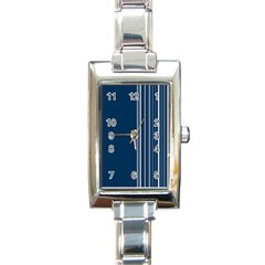 Lines Rectangle Italian Charm Watch by ValentinaDesign