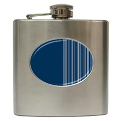 Lines Hip Flask (6 Oz) by ValentinaDesign