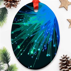 Big Bang Ornament (oval) by ValentinaDesign