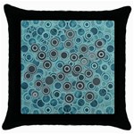 Abstract Aquatic Dream Throw Pillow Case (Black) Front