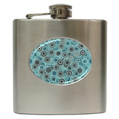 Abstract Aquatic Dream Hip Flask (6 Oz) by Ivana