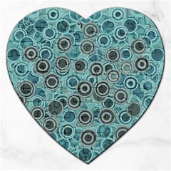 Abstract Aquatic Dream Jigsaw Puzzle (Heart)